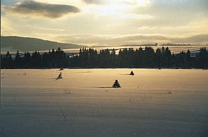 Oravská Polhora v zime